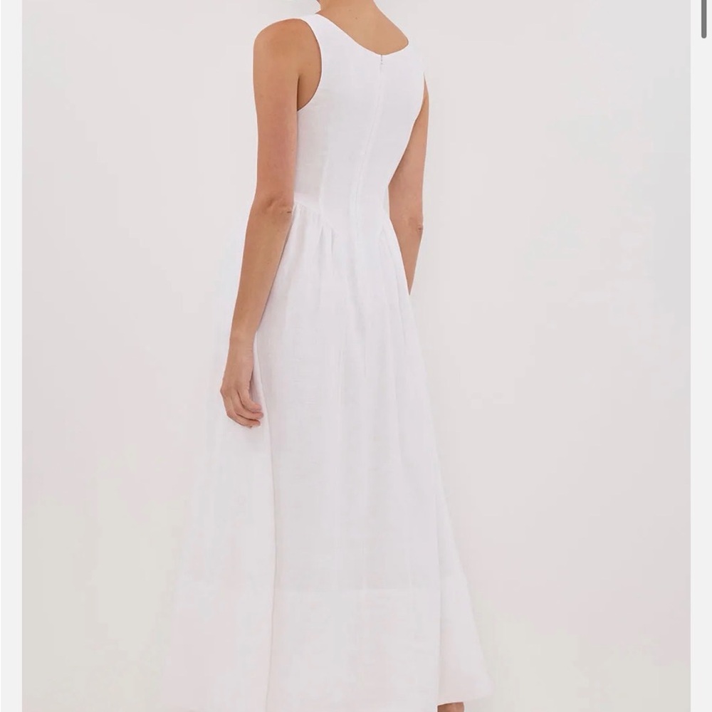 DISSH Ibiza White Linen Maxi Dress - Picture 2 of 6